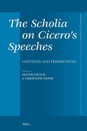 AWOL - The Ancient World Online: The Scholia on Cicero’s Speeches: Contexts and Perspectives