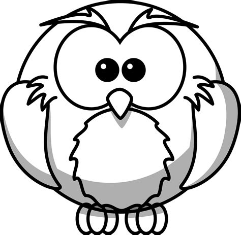 Clipart - Owl Line Art