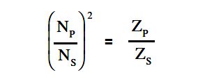 Transformer Impedance Ratio - Inst Tools