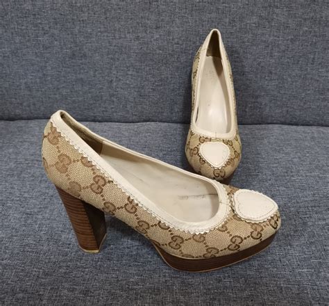 Gucci Monogram High Heels, Women's Fashion, Footwear, Heels on Carousell