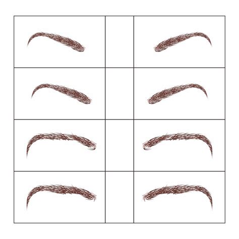 Printable Eyebrow Stencil