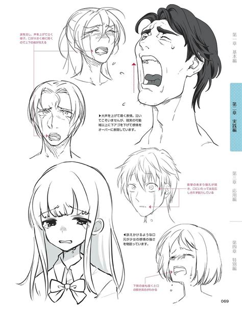 Anime Emotion - Crying - | Drawing expressions, Anime faces expressions ...