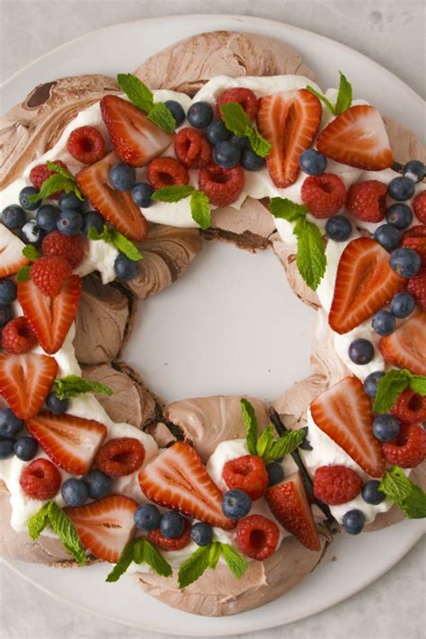 We've made a wreath you can eat! This Festive Chocolate Meringue Wreath will be the showstopper ...