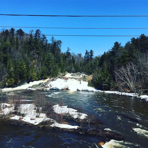 Chippewa Falls flowing strong and looking gorgeous yesterday afternoon ...