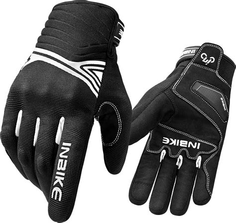 Amazon.com: INBIKE Waterproof Winter Motorcycle Gloves Thermal Fleece ...