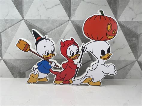 Huey, Dewey, and Louie Trick or Treat Disney Decor Halloween Decor - Etsy