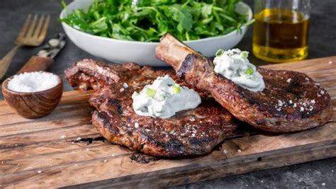 Grilled Rib-Eye Steak with Blue Cheese Recipe | Jonathan Waxman | Food Network