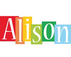 Alison Logo | Name Logo Generator - Smoothie, Summer, Birthday, Kiddo, Colors Style