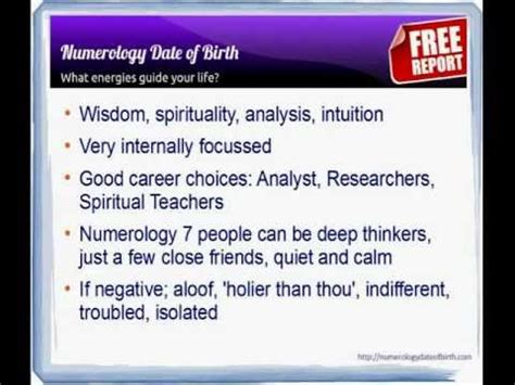 Numerology 7 - Numerology 7 meaning - YouTube