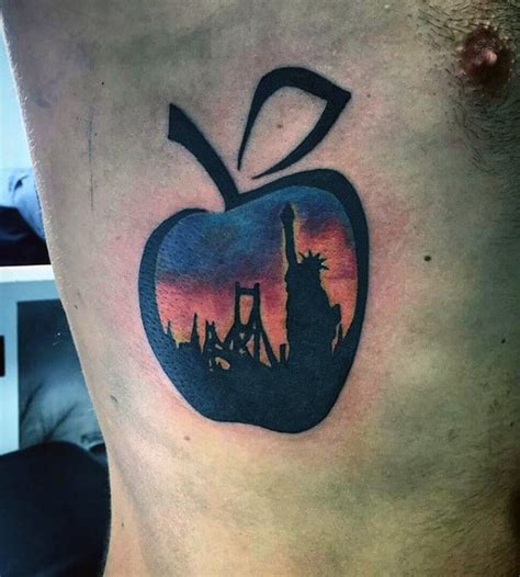 75 Apple Tattoo Designs For Men - Bite Into Ink Ideas