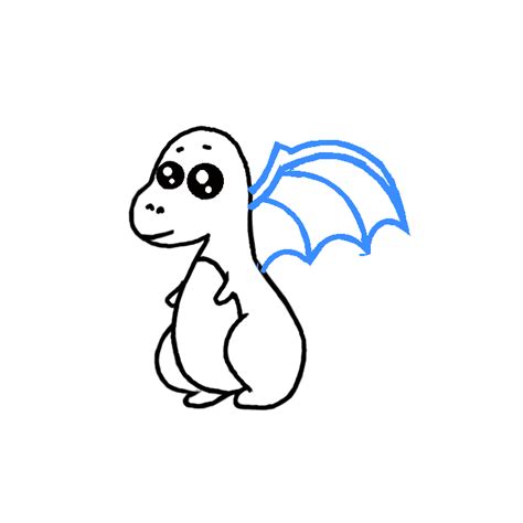 How to Draw a Baby Dragon - Step by Step Easy Drawing Guides - Drawing Howtos