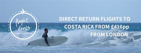 Direct flights to Costa Rica for £416pp from London | SURF & UNWIND