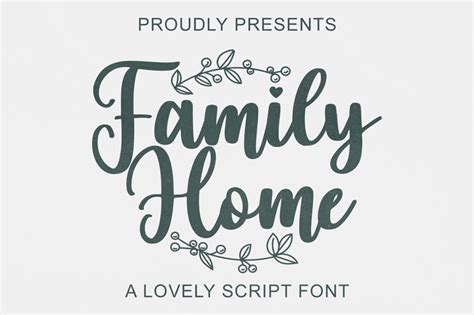 Family Home Font | dafont.com