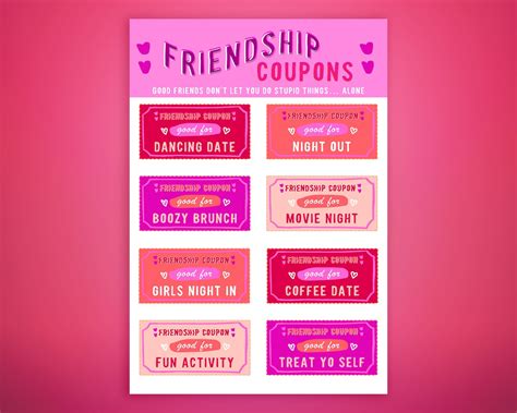 Best Friend Coupon Template