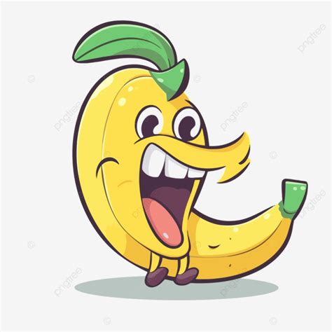 Banana Clipart Banana Vector Cartoon Character Illustration, Banana ...