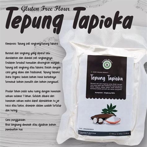 Jual Tepung Tapioka 500gr Gluten Free IKARIE Organik | Shopee Indonesia