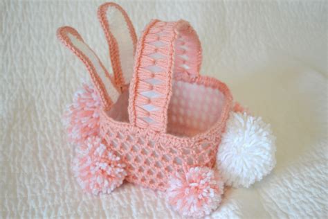 All Things Bright and Beautiful: Crochet Easter Bunny Basket