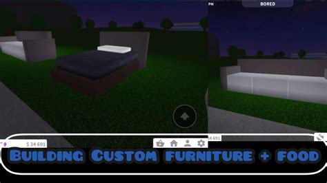 Building custom furniture in (Roblox bloxburg)with basic shapes - YouTube