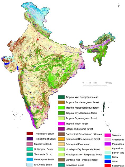 Vegetation Map Of India - Andi Healthy