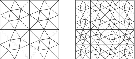 First two meshes of the considered triangulation | Download Scientific ...