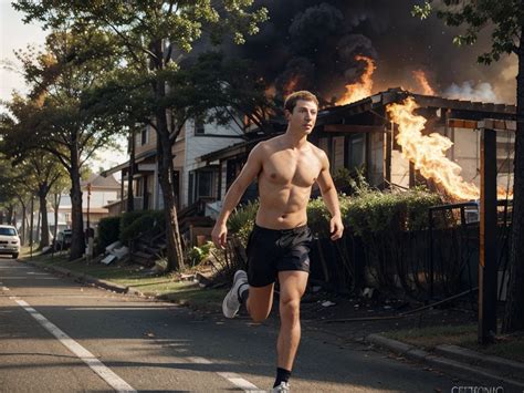 Mark Zuckerberg Running In The Wildfires by BotanCheplson on DeviantArt