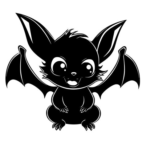 Happy Cute Bat SVG File for Cricut, Silhouette, Laser Machines