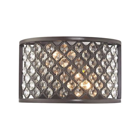 Globe Electric Jackson 1-Light Oil Rubbed Bronze and Antique Brass Wall ...