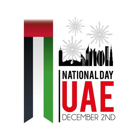 UAE banner with flag to celebrate the national day 1311522 Vector Art ...