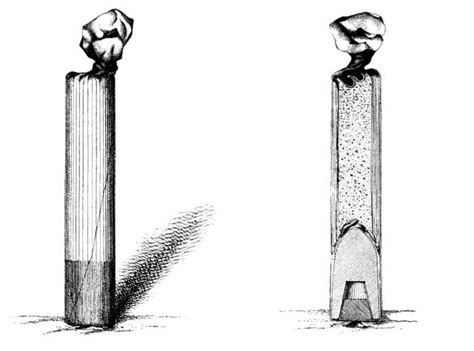 The 1857 Enfield cartridge illustration and cross section view - PICRYL - Public Domain Media ...