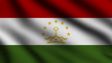 Tajikistan flag waving in the wind with 3d style background 20874544 ...