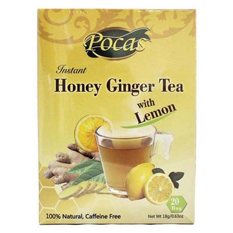 Pocas Instant Honey Ginger Tea with Lemon 1.26 oz Boxes - Pack of 2 - Walmart.com - Walmart.com