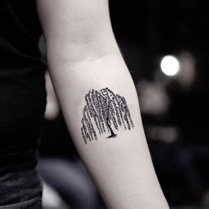 Willow Tree Temporary Fake Tattoo Sticker set of 2 - Etsy