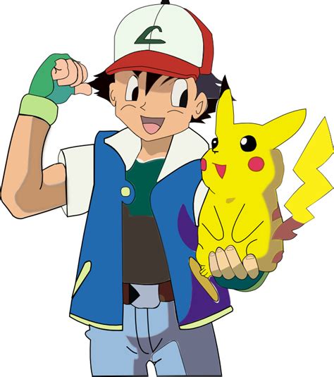 ash and pikachu pokemon vector by bushybro4 on DeviantArt