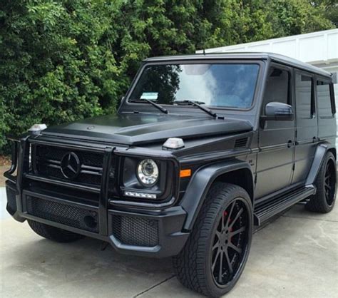 #MatteBlack #Mercedes #G500 #SUV | G wagon matte black, Dream cars mercedes, G wagon