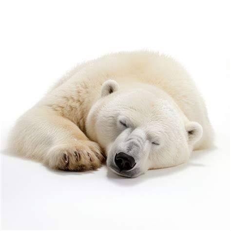 Mama polar bear wildlife sleeping | Free Photo - rawpixel