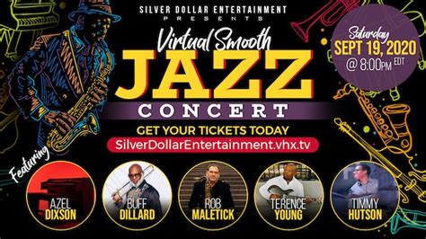 SDE Presents Virtual Smooth Jazz Concert - silver dollar entertainment