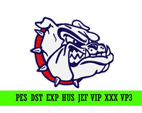 Gonzaga Bulldogs logo machine embroidery design – SVG Shop