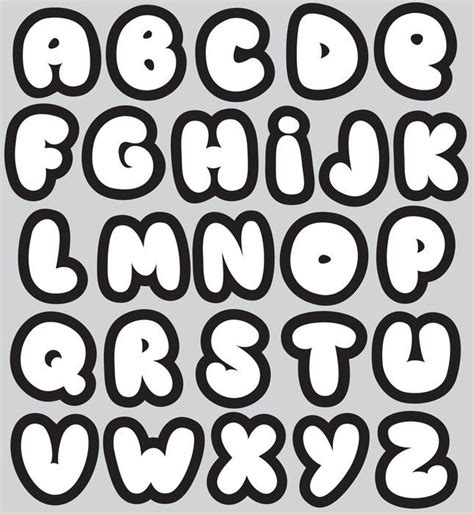 Afbeeldingsresultaat voor bolle letters | Graffiti lettering fonts ...