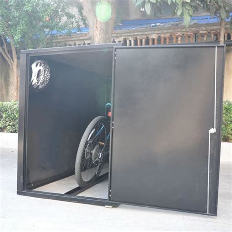 Lockable Steel Outdoor Bicycle Storage Box | Bicycle parking solution ...