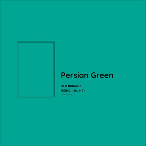 About Persian Green - Color meaning, codes, similar colors and paints ...