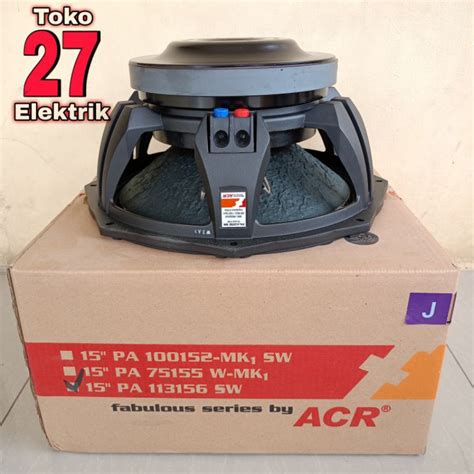 Jual Speaker ACR Fabulous 15 inch PA 113156 SW 1600 WATT | Shopee Indonesia