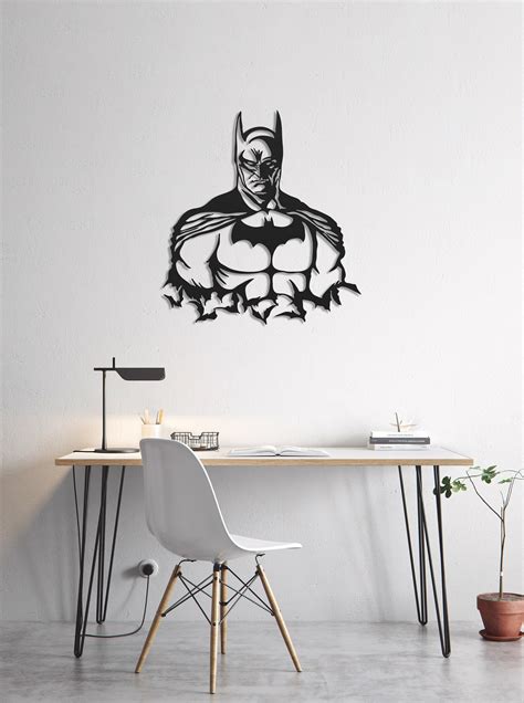 Batman Metal Wall Art Batman Wall Decor Batman Wall Sign - Etsy