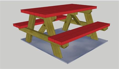 Picnic Table Sketch Up – Free Woodworking Plan.com