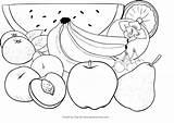 Ausmalbilder Obst sketch template