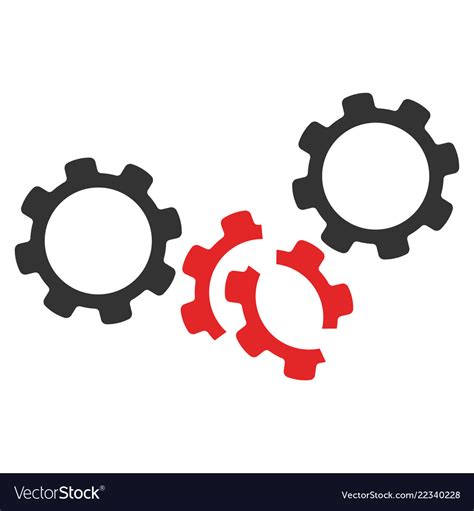 Gears damage icon Royalty Free Vector Image - VectorStock