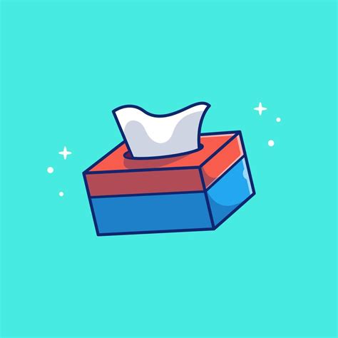 Tissue Paper Box Cartoon Vector Icon Illustration. Healthcare Object ...