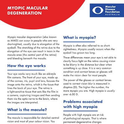 Myopic macular degeneration | Macular Disease Foundation Australia ...