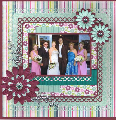 Wedding Scrapbook Page No colors though just back and white... | Wedding scrapbook pages ...