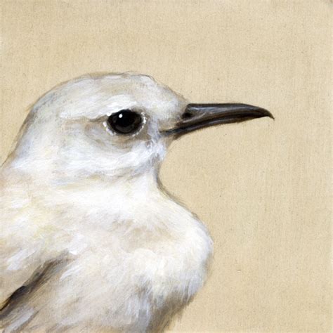 Bird Art on Wood - White Bird - Maggie Hurley ~ Whimsy & Whatnot