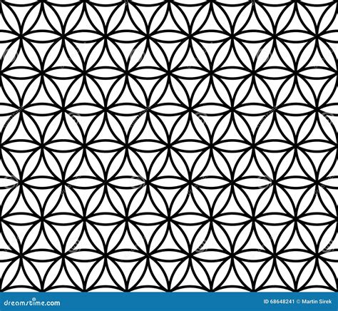 Flower Of Life Pattern Background